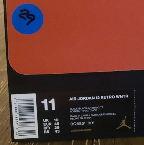 Air Jordan 12 Retro Winter Size 11 - Picture 6 of 6